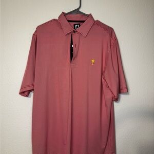 Ryder Cup FootJoy Red Striped Men's Polo Shirt
